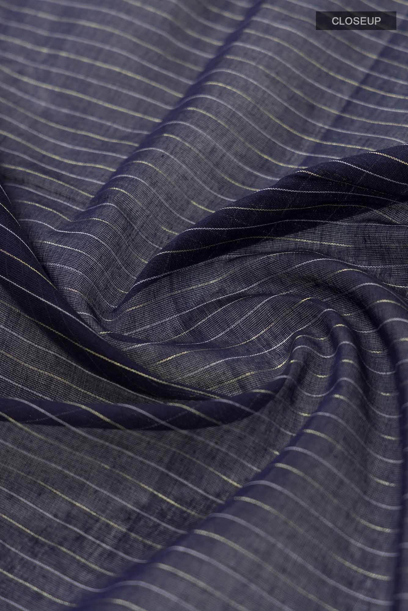 Haimanti-Navy Blue Bengal Cotton Saree