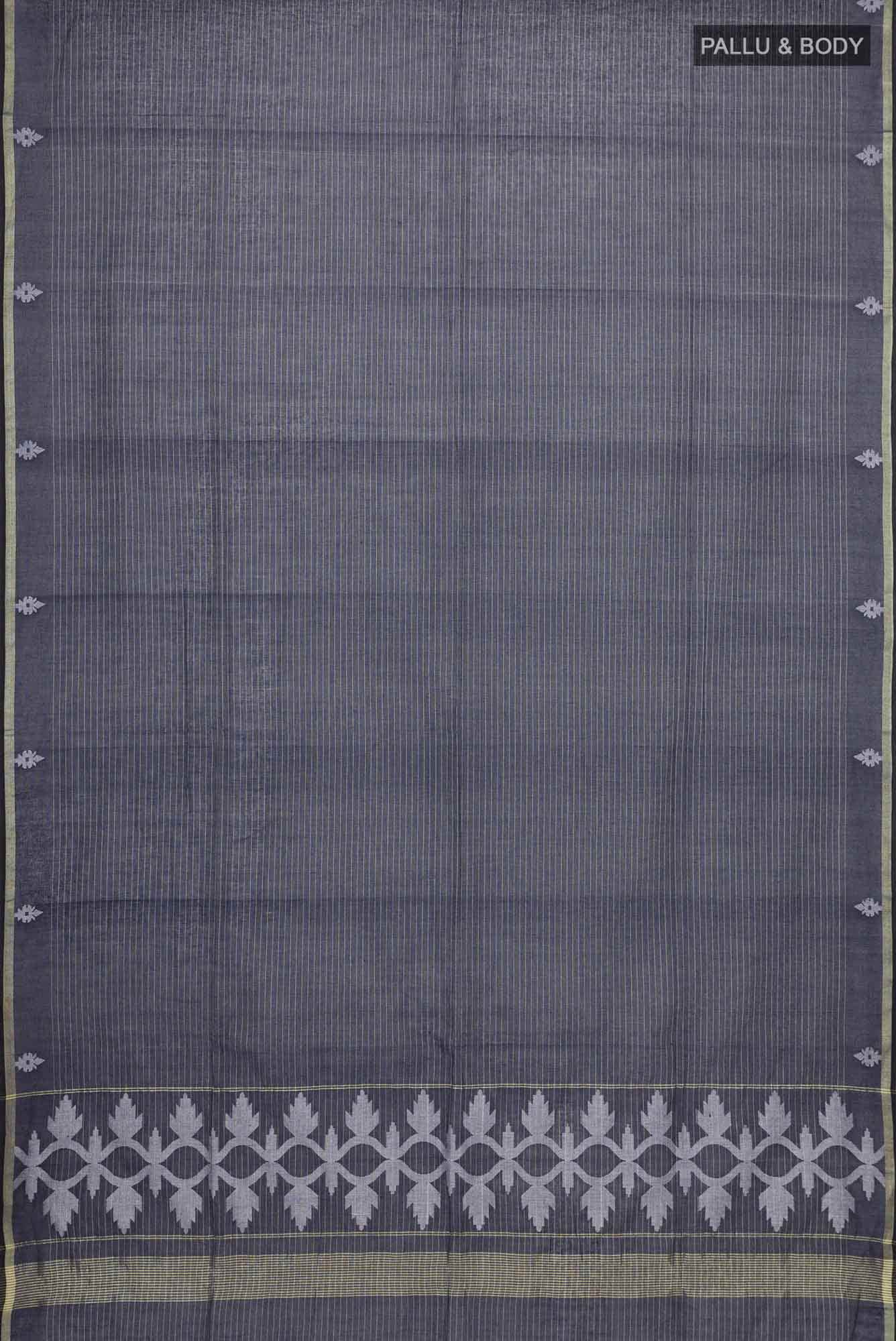 Haimanti-Navy Blue Bengal Cotton Saree