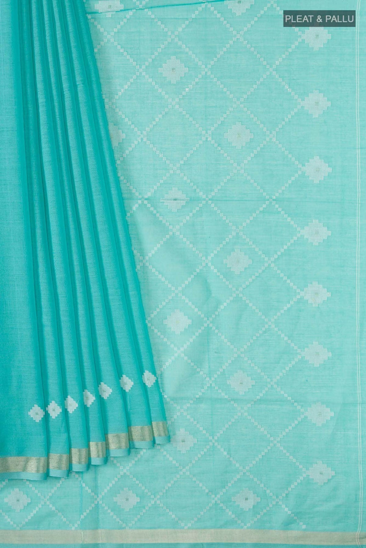 Suchitra-Blue Bengal Cotton Saree
