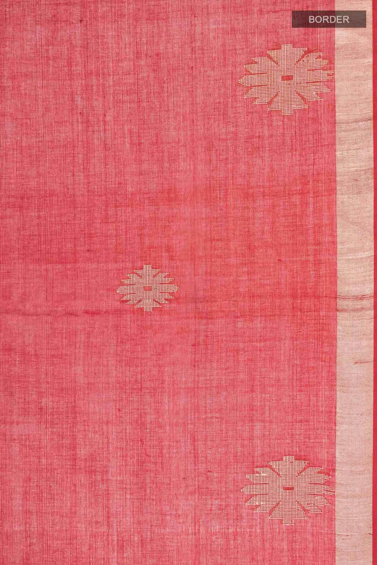 Aaheli-Red Bengal Cotton Saree