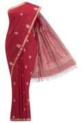 Aaheli-Red Bengal Cotton Saree