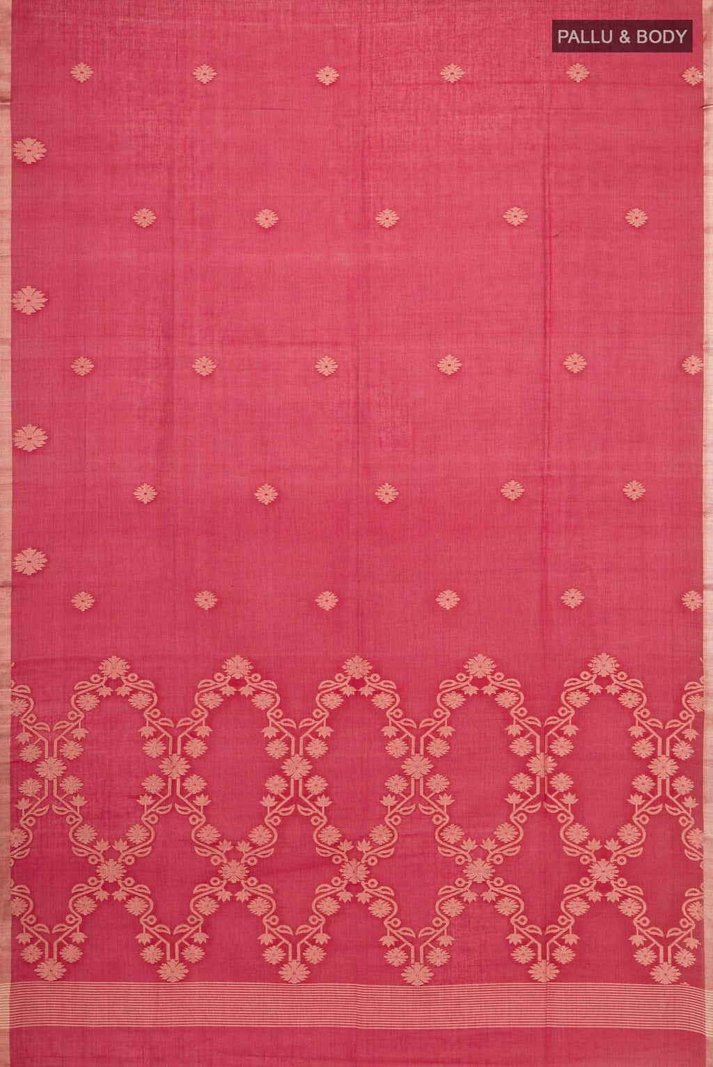 Aaheli-Red Bengal Cotton Saree