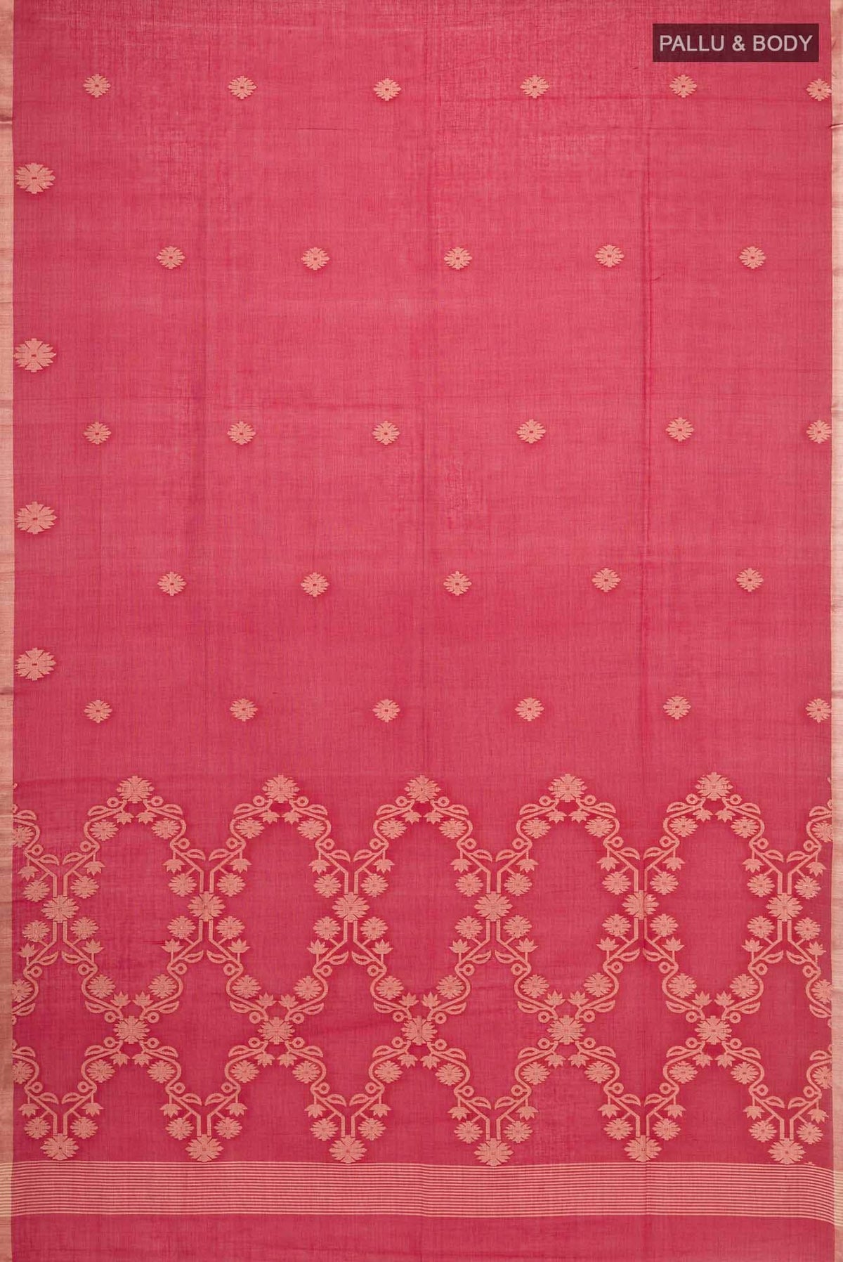 Aaheli-Red Bengal Cotton Saree