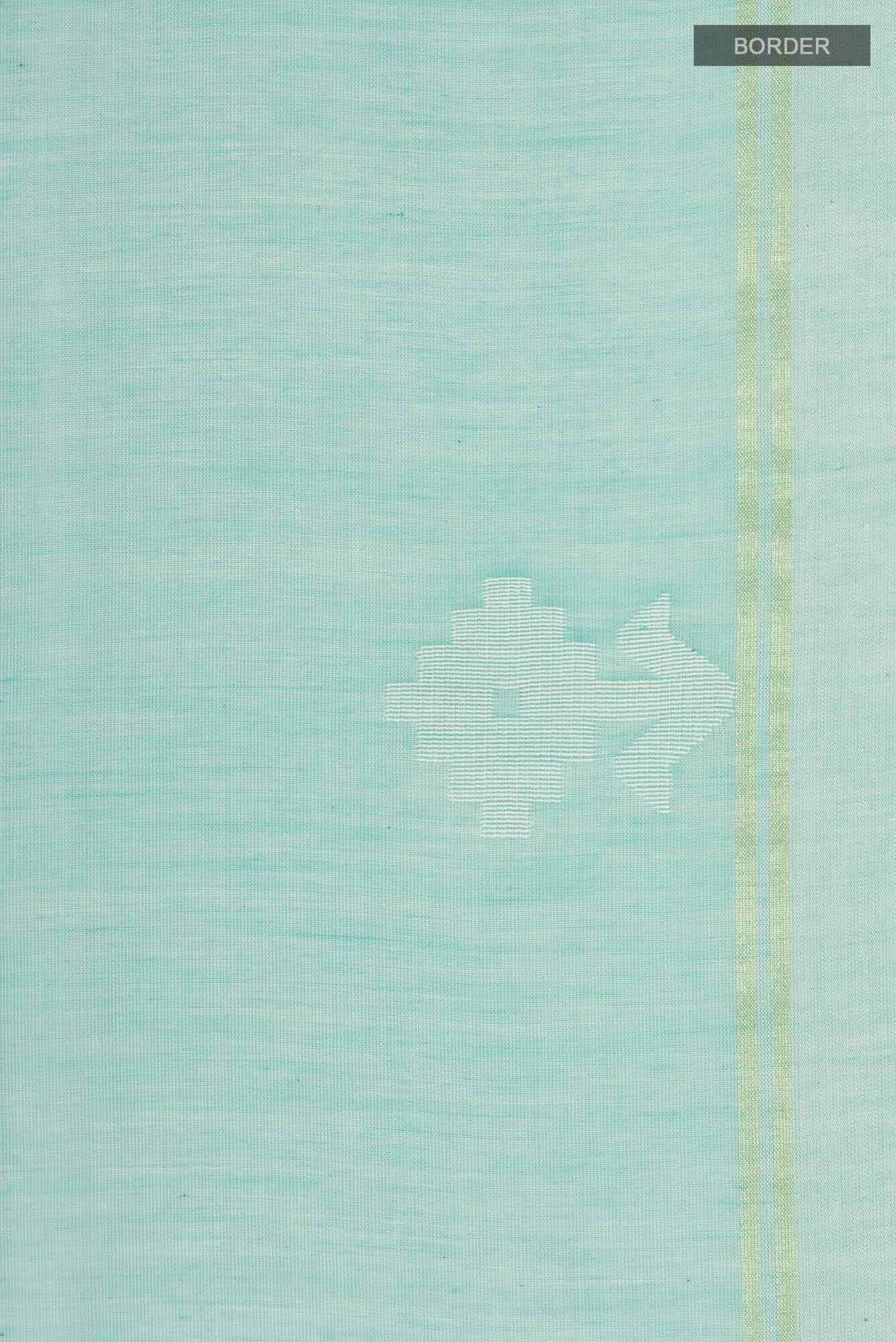 Anuradha-Sea Green Bengal Cotton Saree