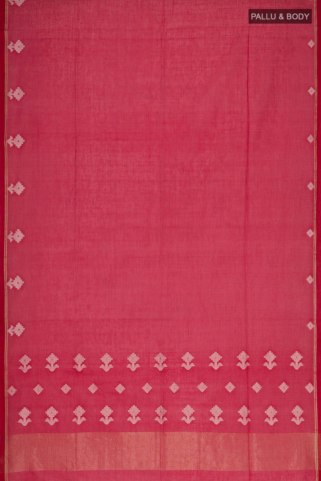 Anuradha-Red Bengal Cotton Saree