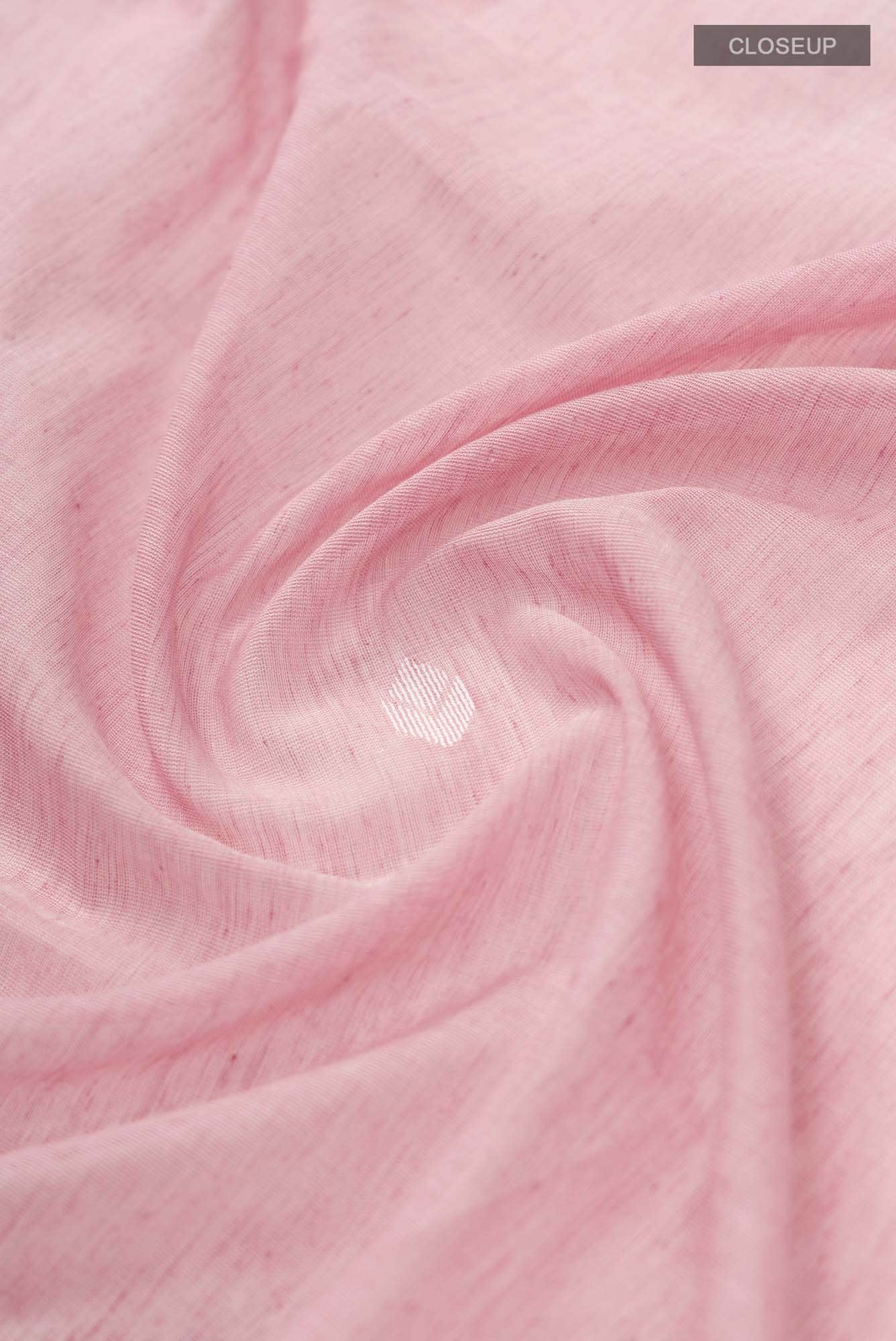 Paromita-Dusky Pink Bengal Cotton Saree