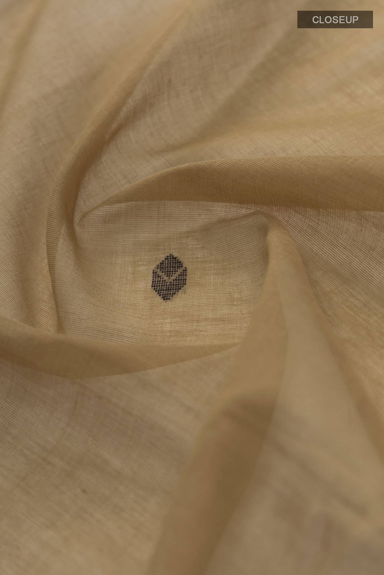 Paromita-Dark Beige Bengal Cotton Saree