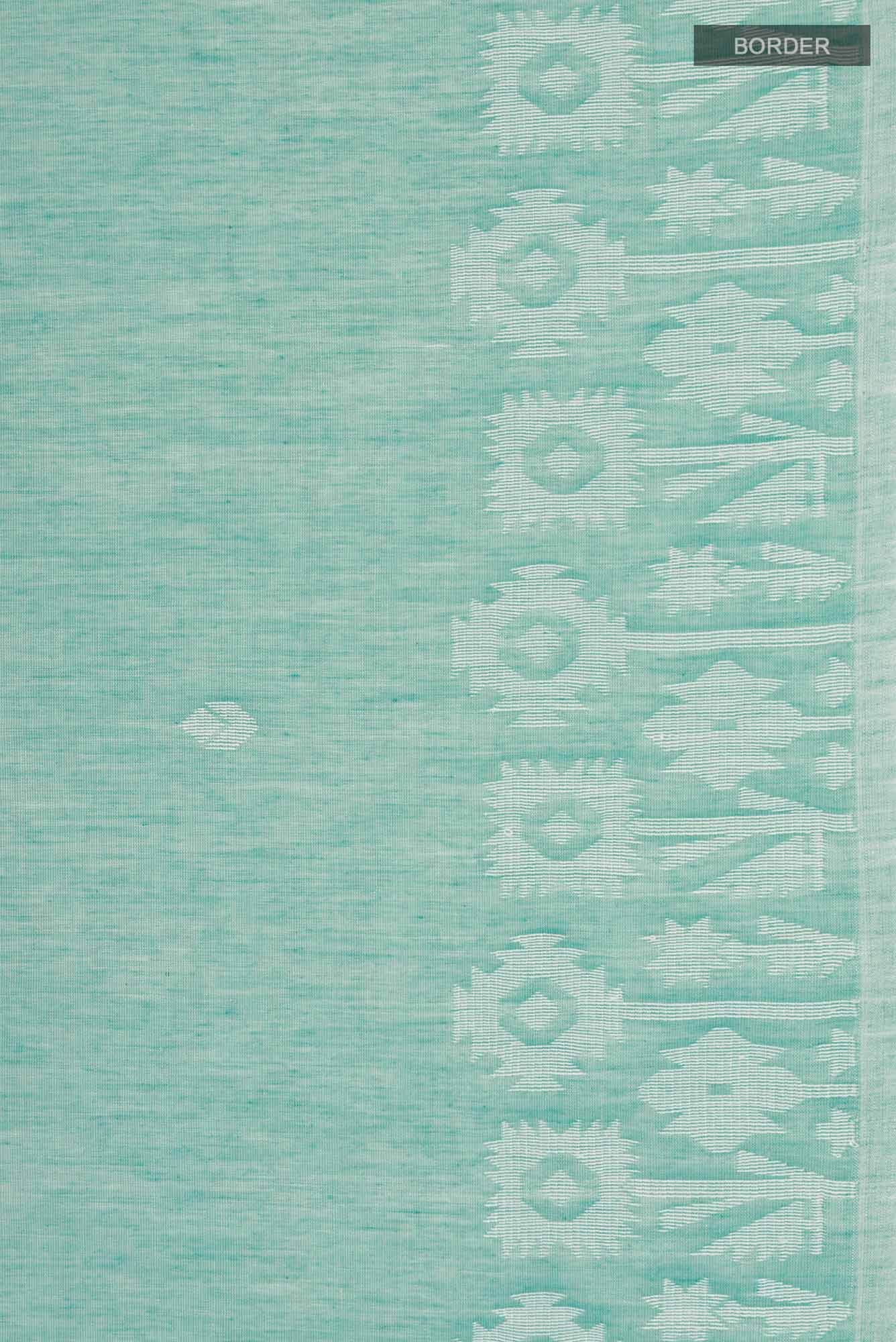 Paromita-Blue Bengal Cotton Saree