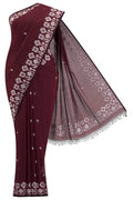 Paromita-Maroon Bengal Cotton Saree