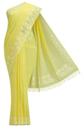 Paromita-Yellow Bengal Cotton Saree