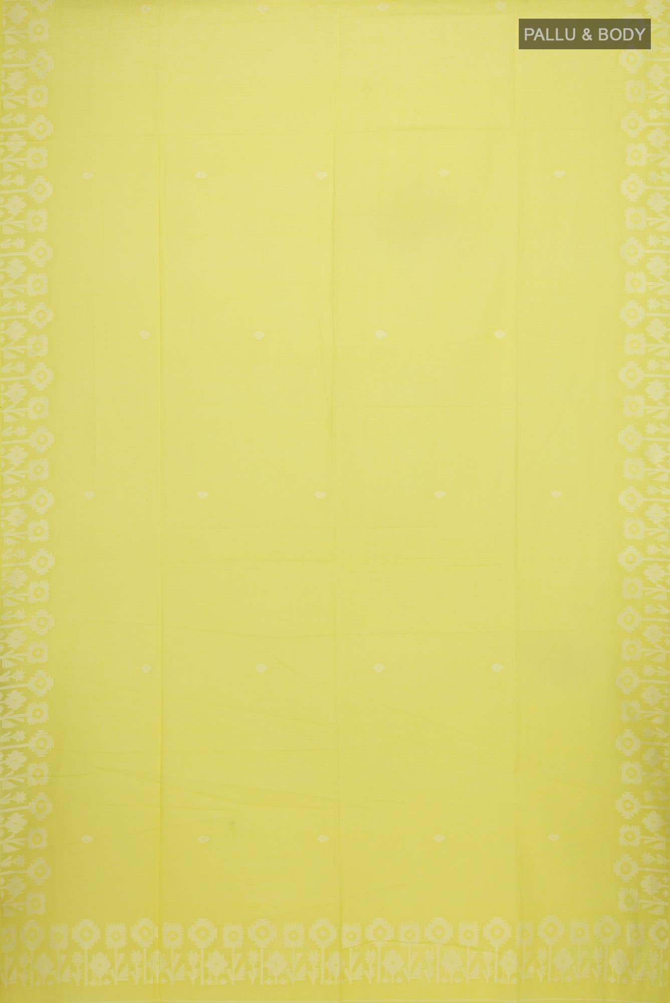 Paromita-Yellow Bengal Cotton Saree