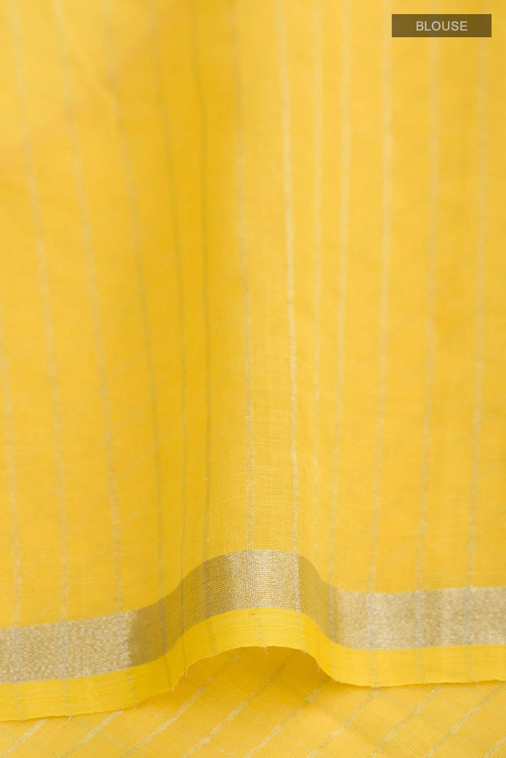 Damini- Mustard Yellow Bengal Cotton Saree