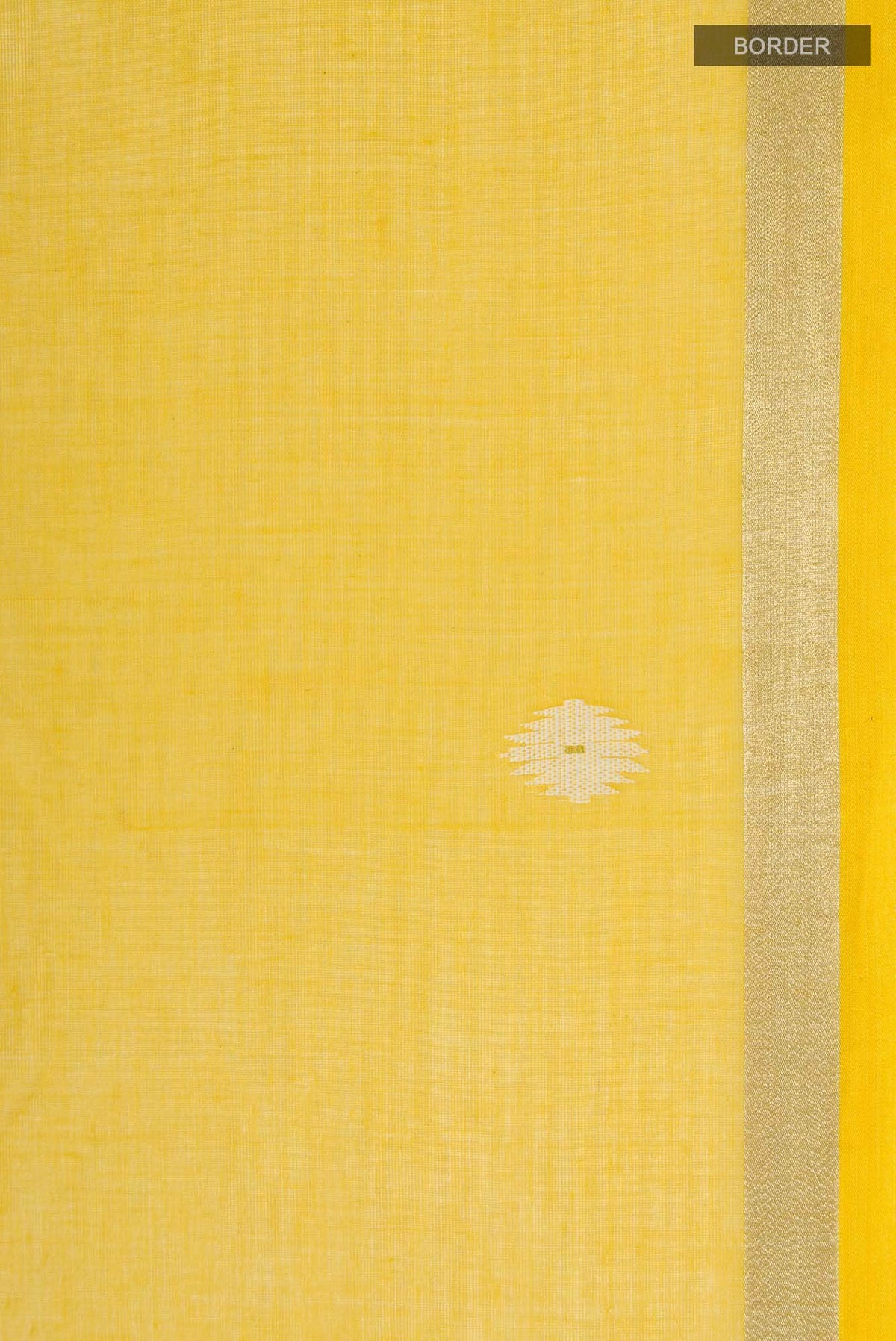 Damini- Mustard Yellow Bengal Cotton Saree