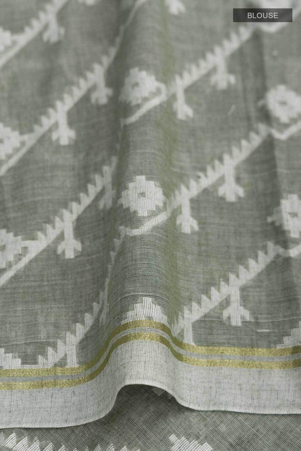 Bimala-Green Bengal Cotton Saree