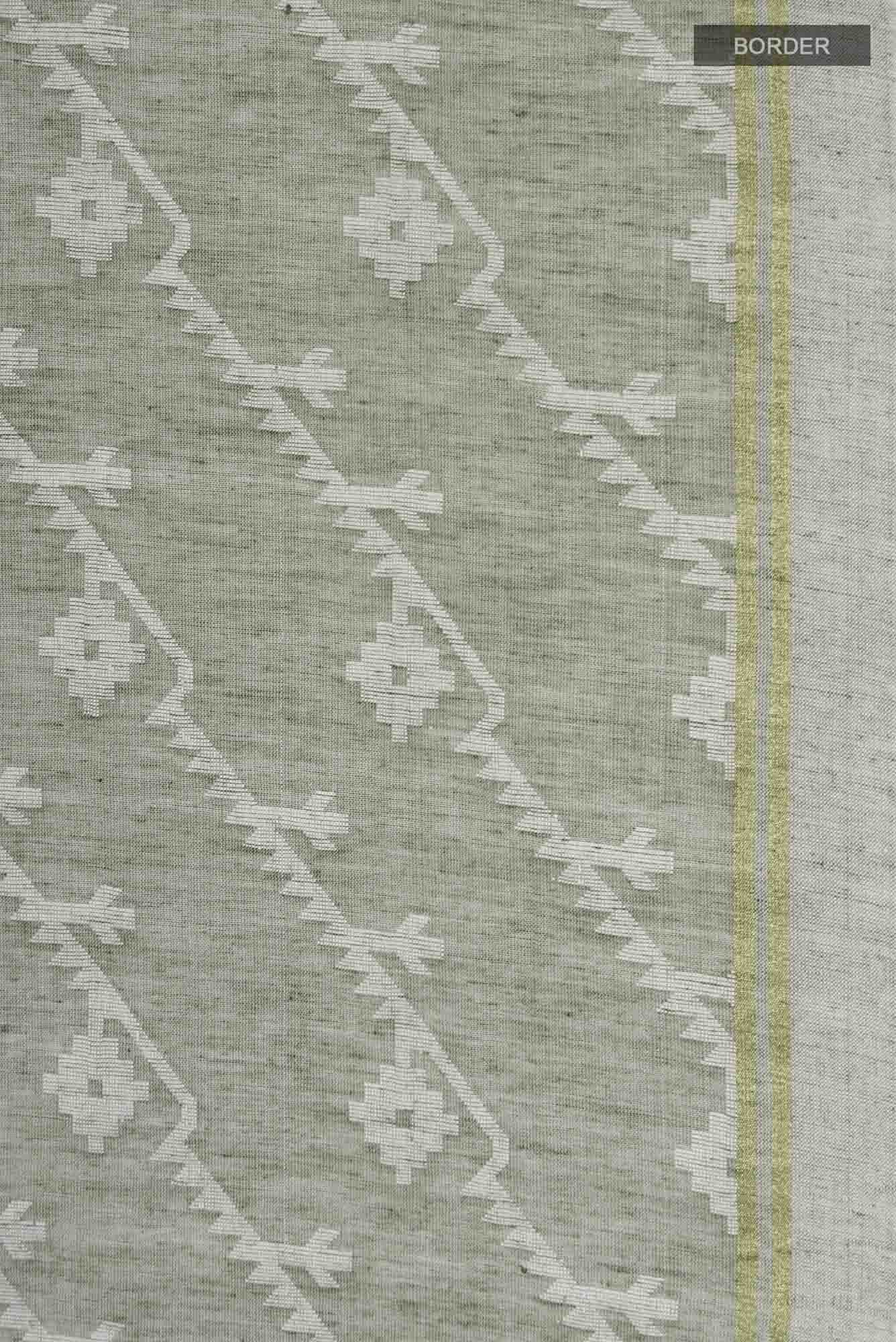 Bimala-Green Bengal Cotton Saree