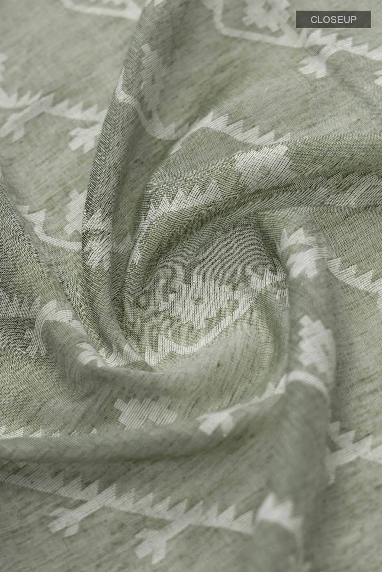 Bimala-Green Bengal Cotton Saree