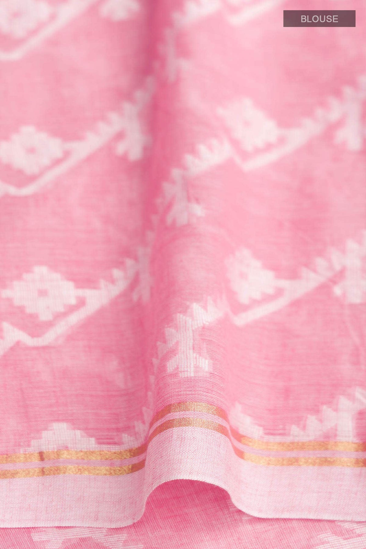 Bimala-Peach Bengal Cotton Saree