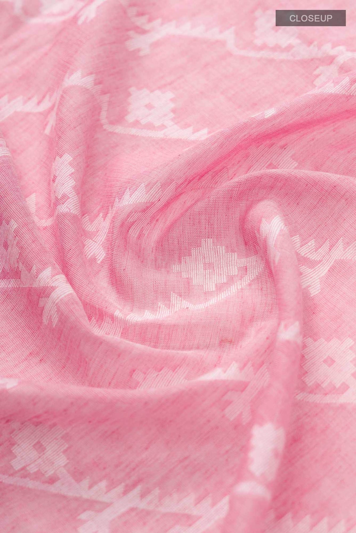 Bimala-Peach Bengal Cotton Saree