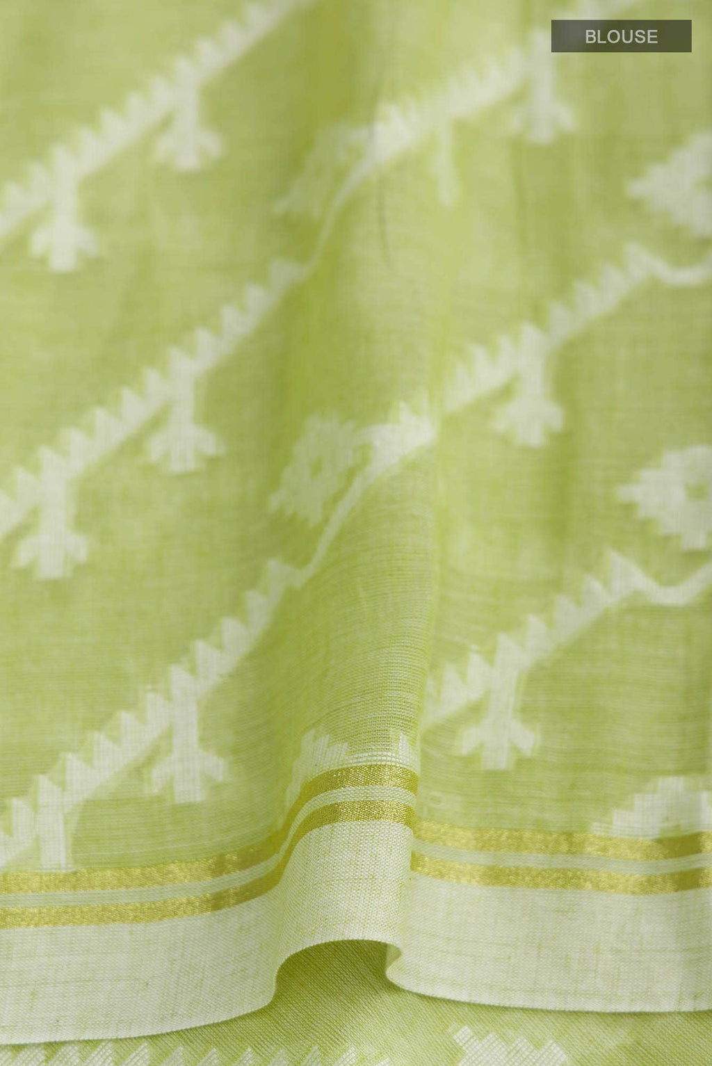 Bimala-Light Green Bengal Cotton Saree