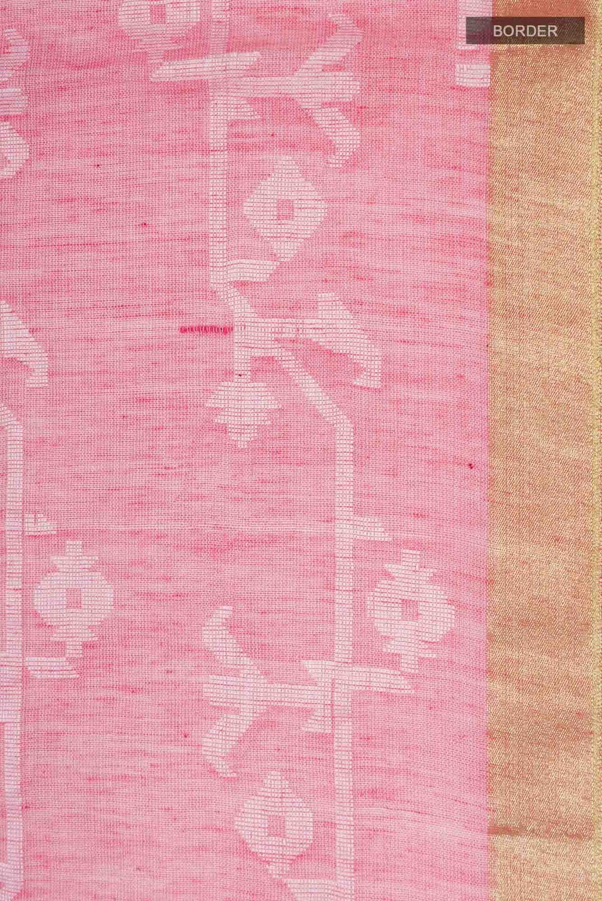 Kadambini-Peach Bengal Cotton Saree