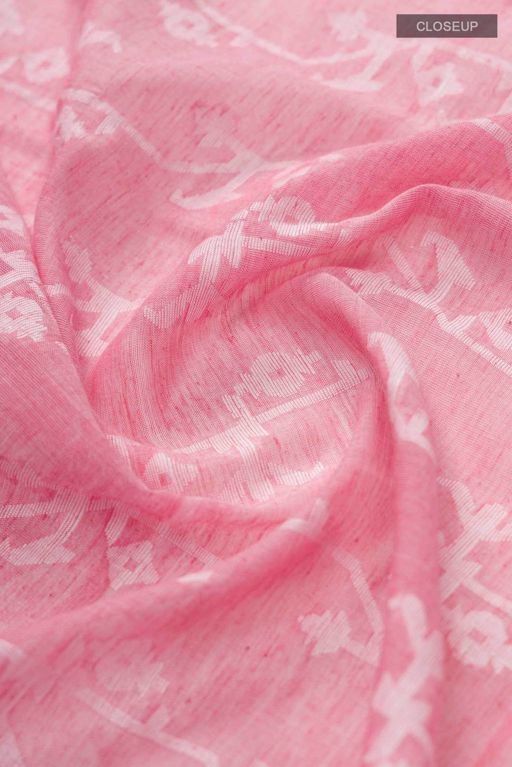 Kadambini-Peach Bengal Cotton Saree