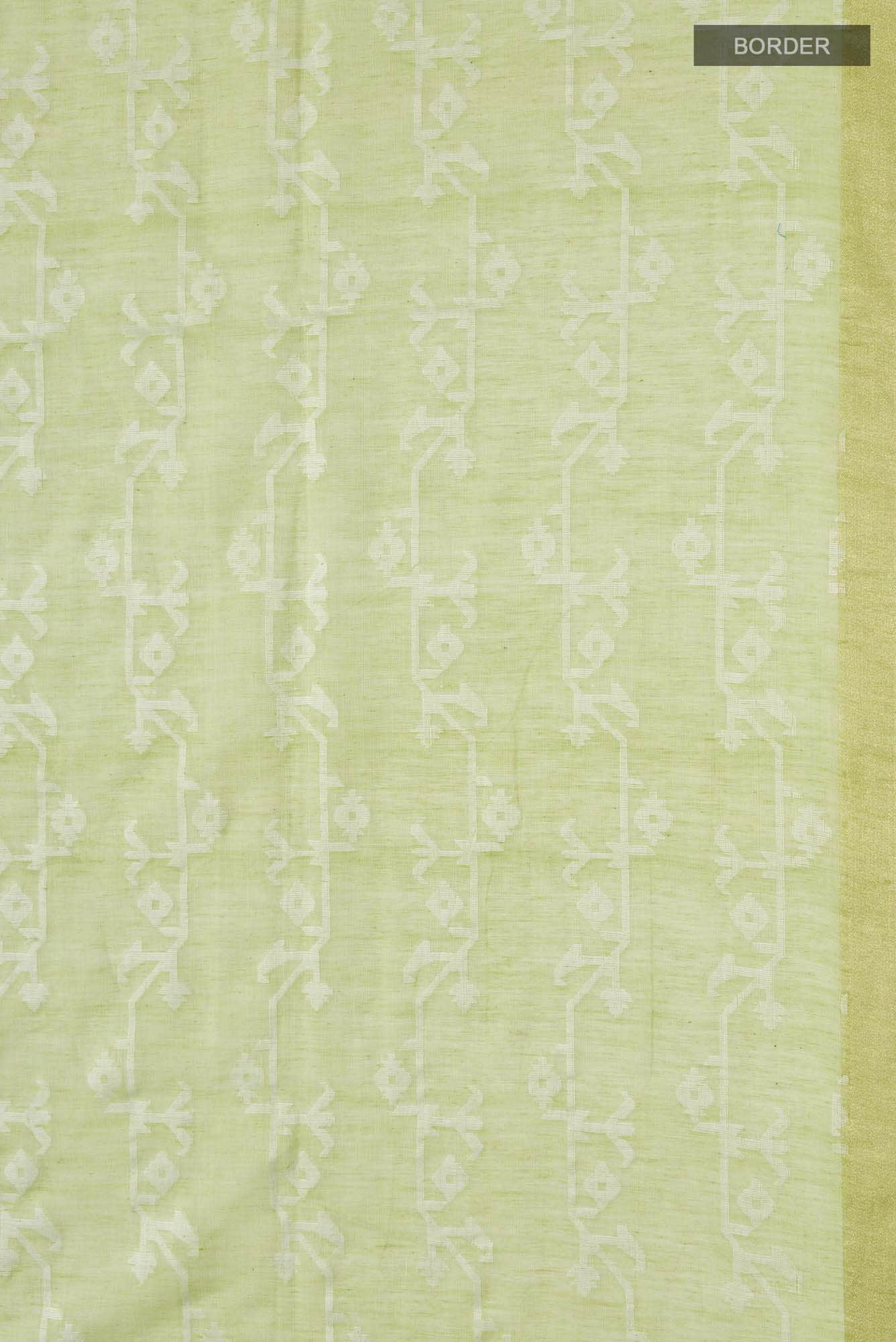 Kadambini-Light Green Bengal Cotton Saree
