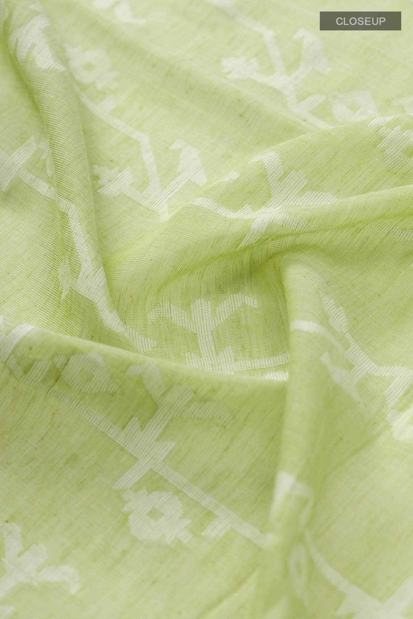 Kadambini-Light Green Bengal Cotton Saree