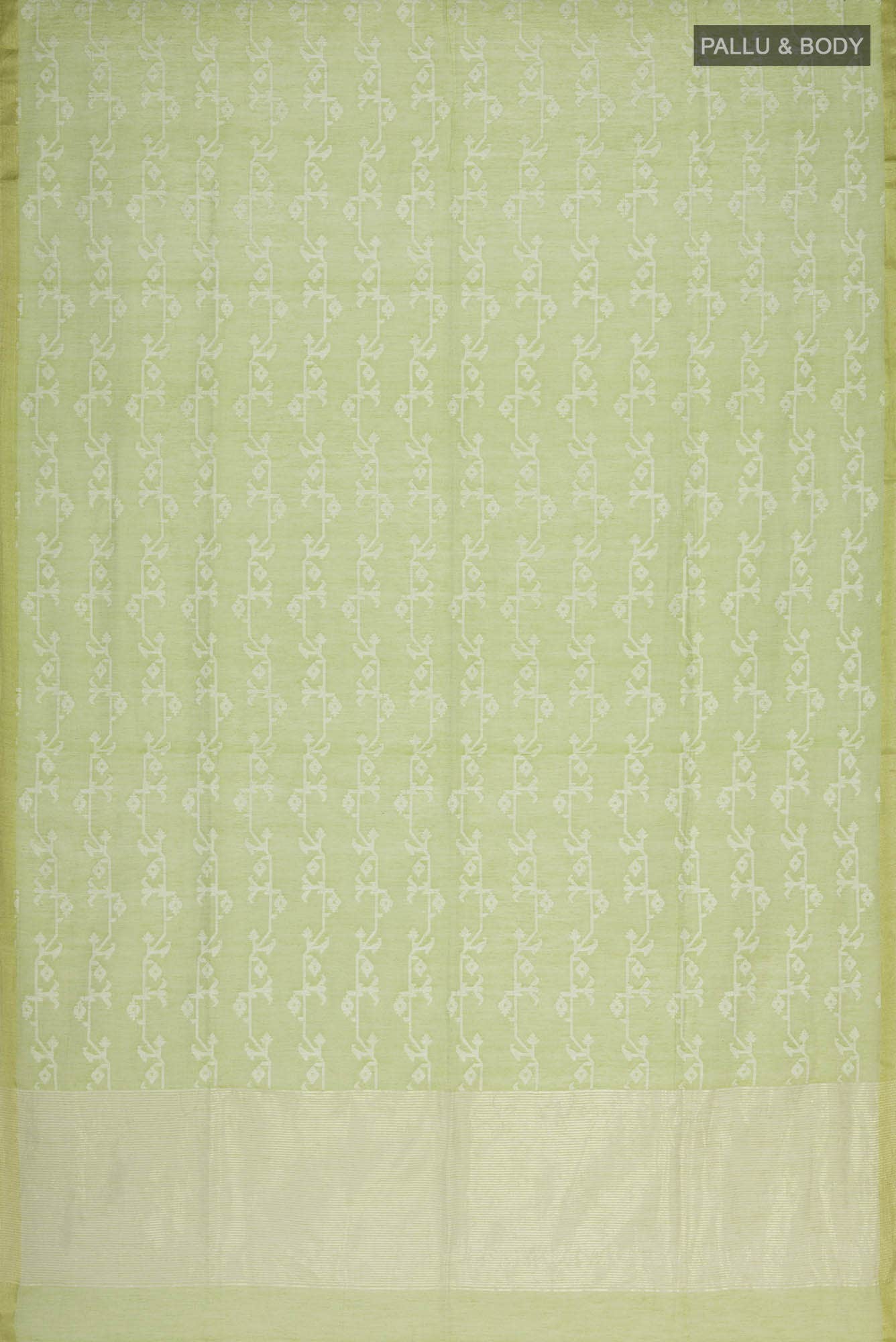 Kadambini-Light Green Bengal Cotton Saree