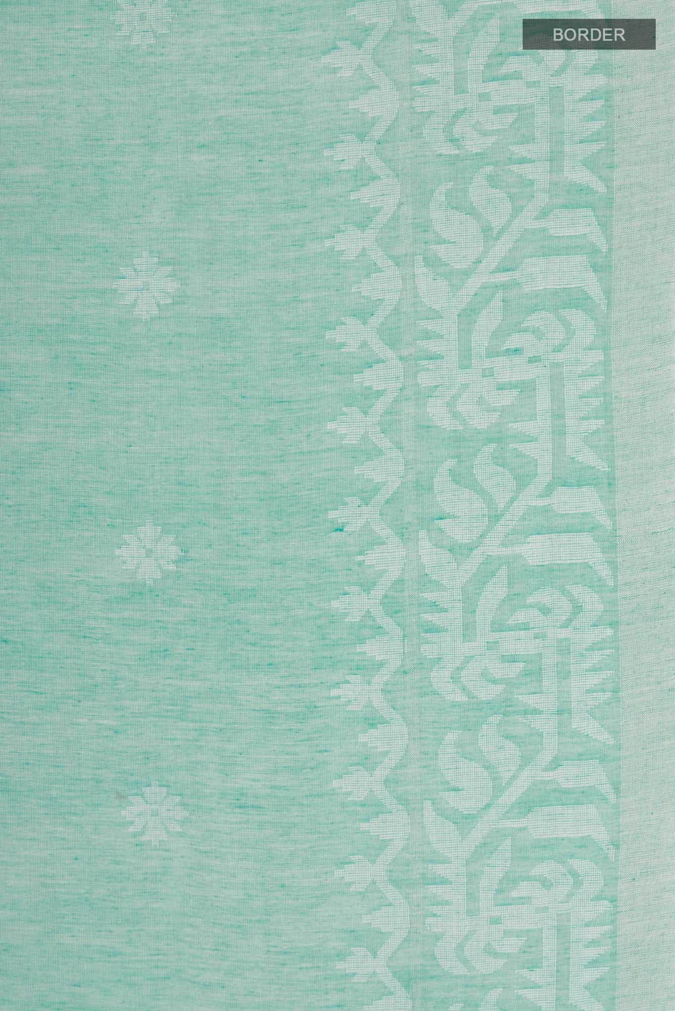 Aarna-Green Bengal Cotton Saree