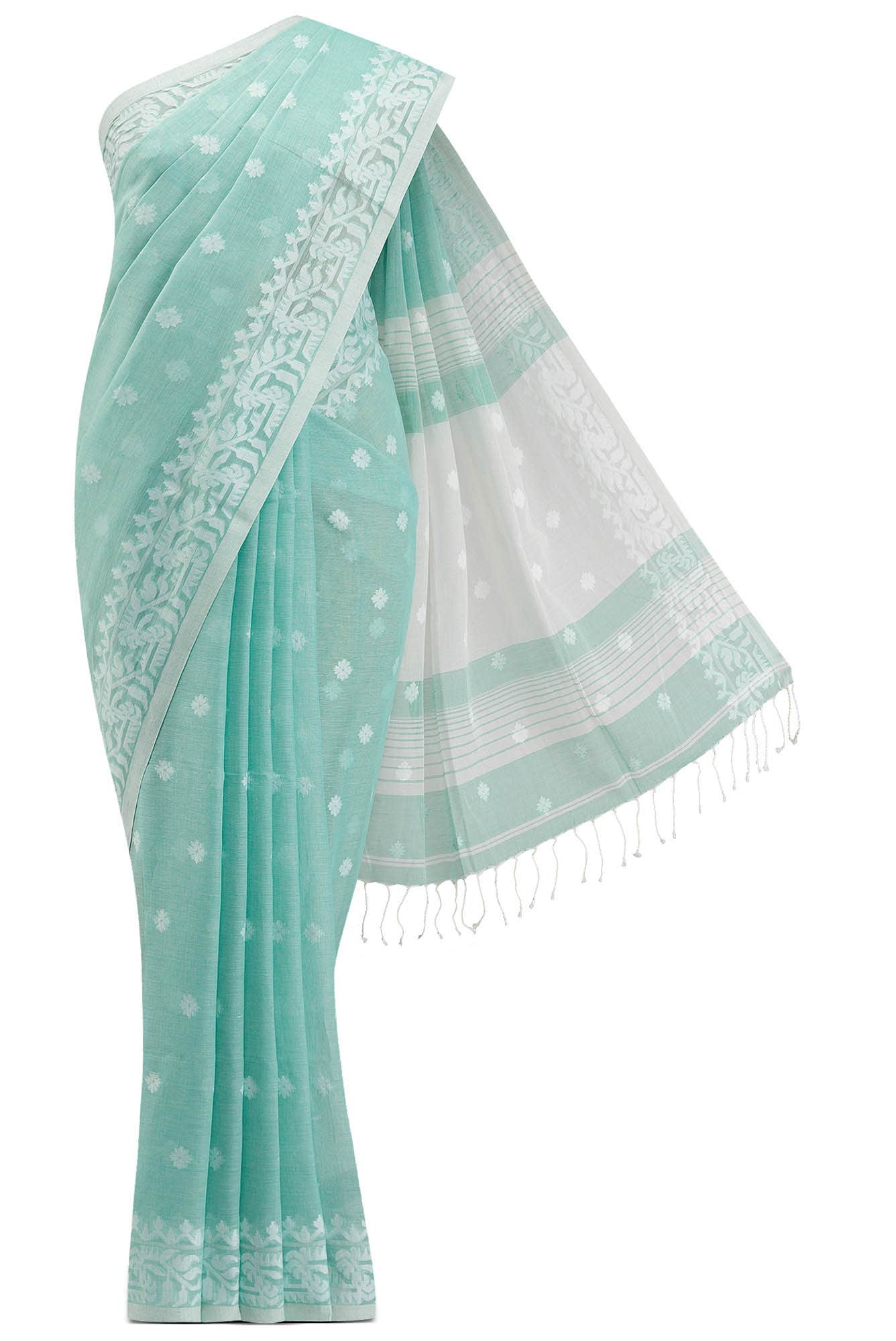 Aarna-Green Bengal Cotton Saree