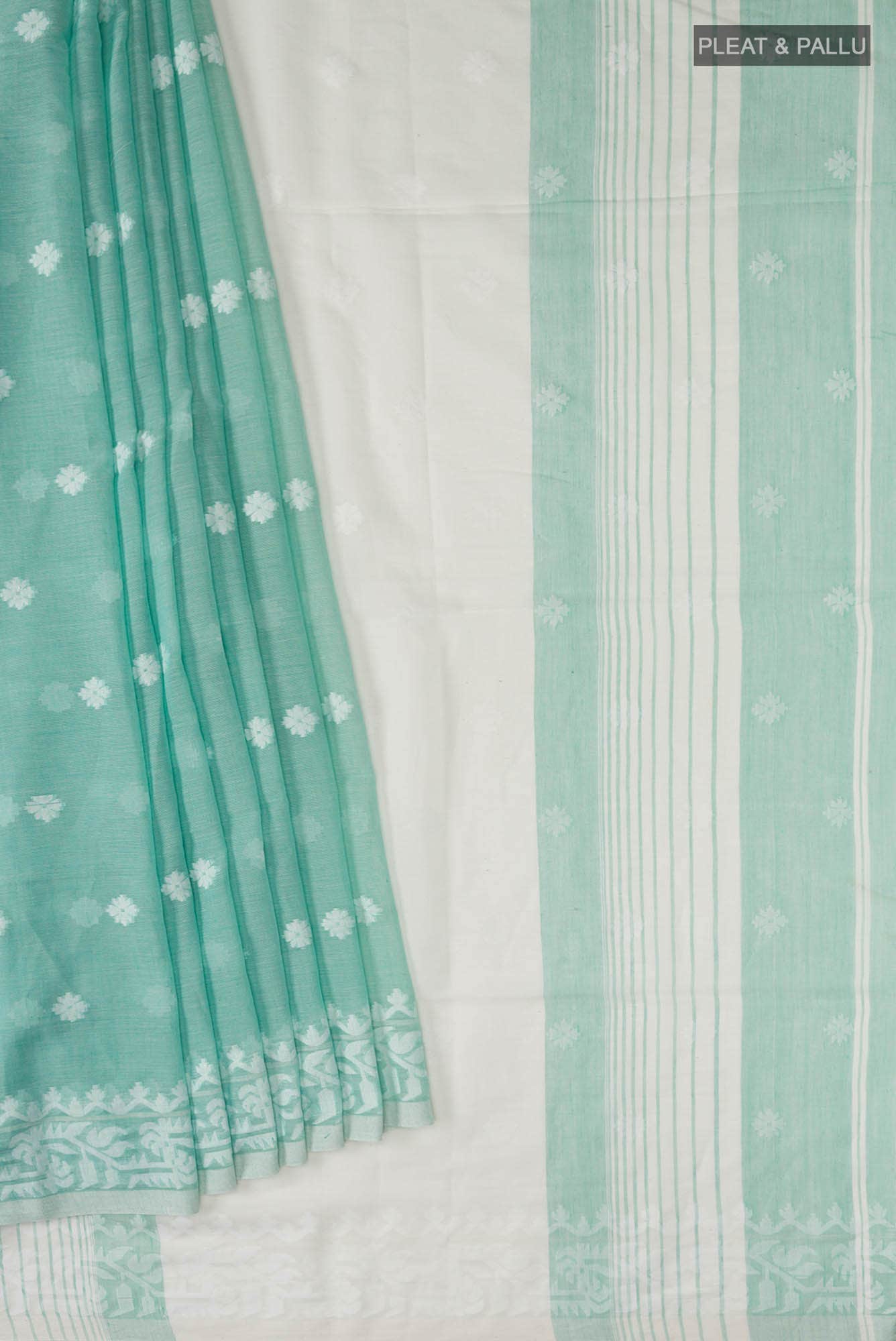 Aarna-Green Bengal Cotton Saree