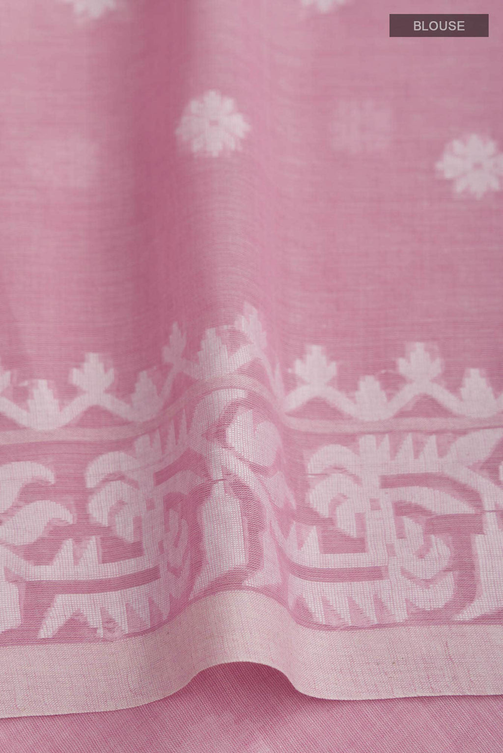 Aarna-Pink Bengal Cotton Saree