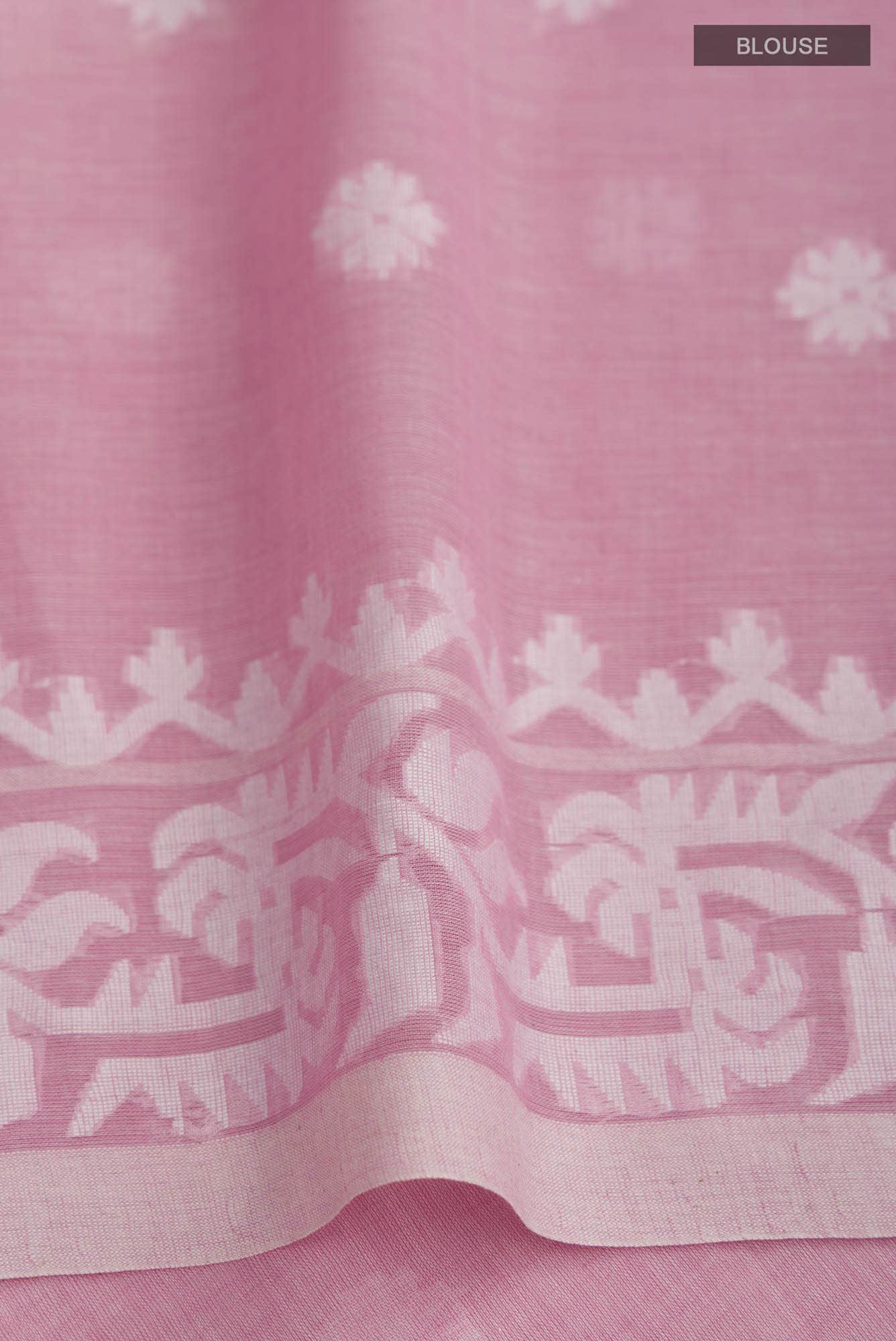 Aarna-Pink Bengal Cotton Saree