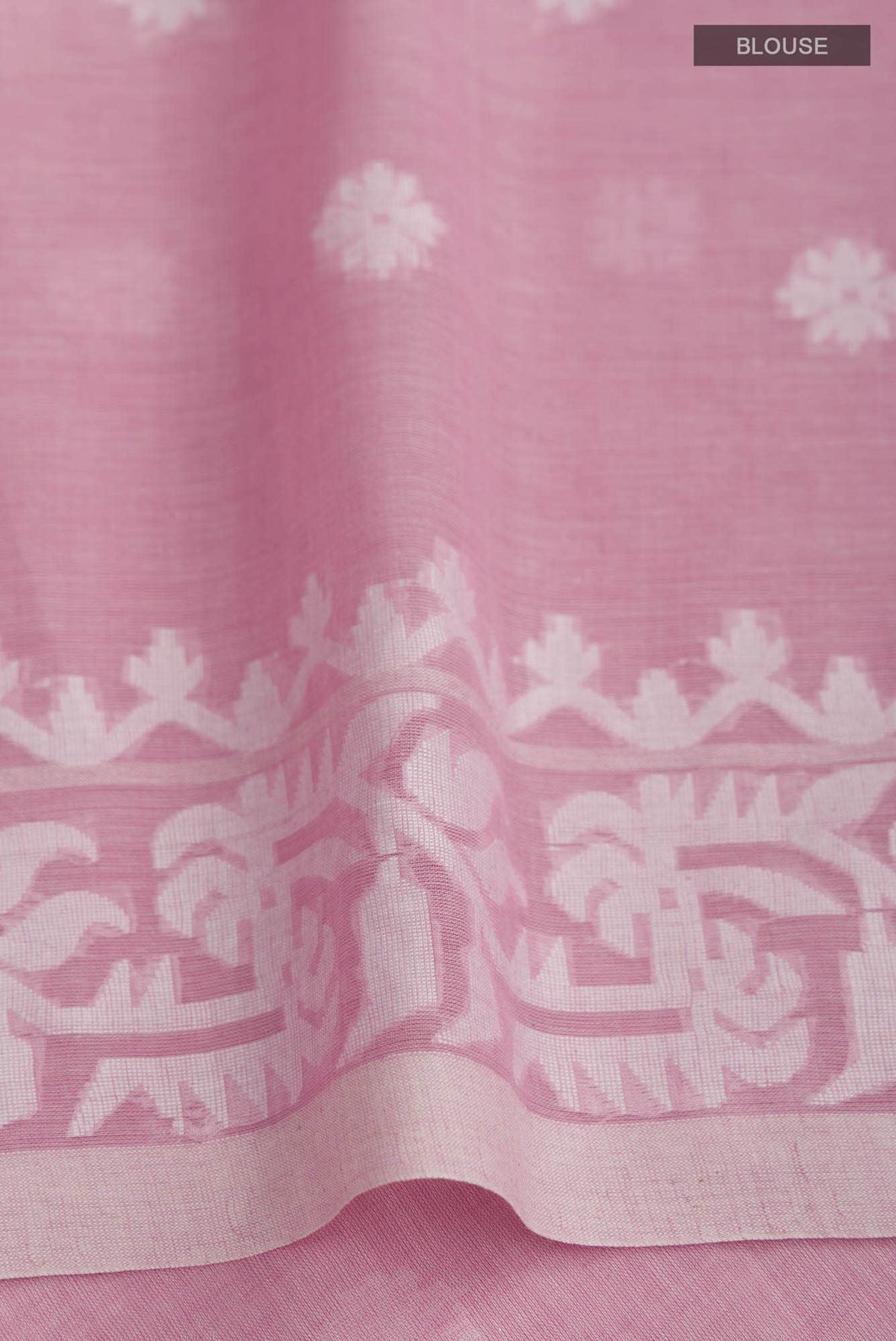 Aarna-Pink Bengal Cotton Saree