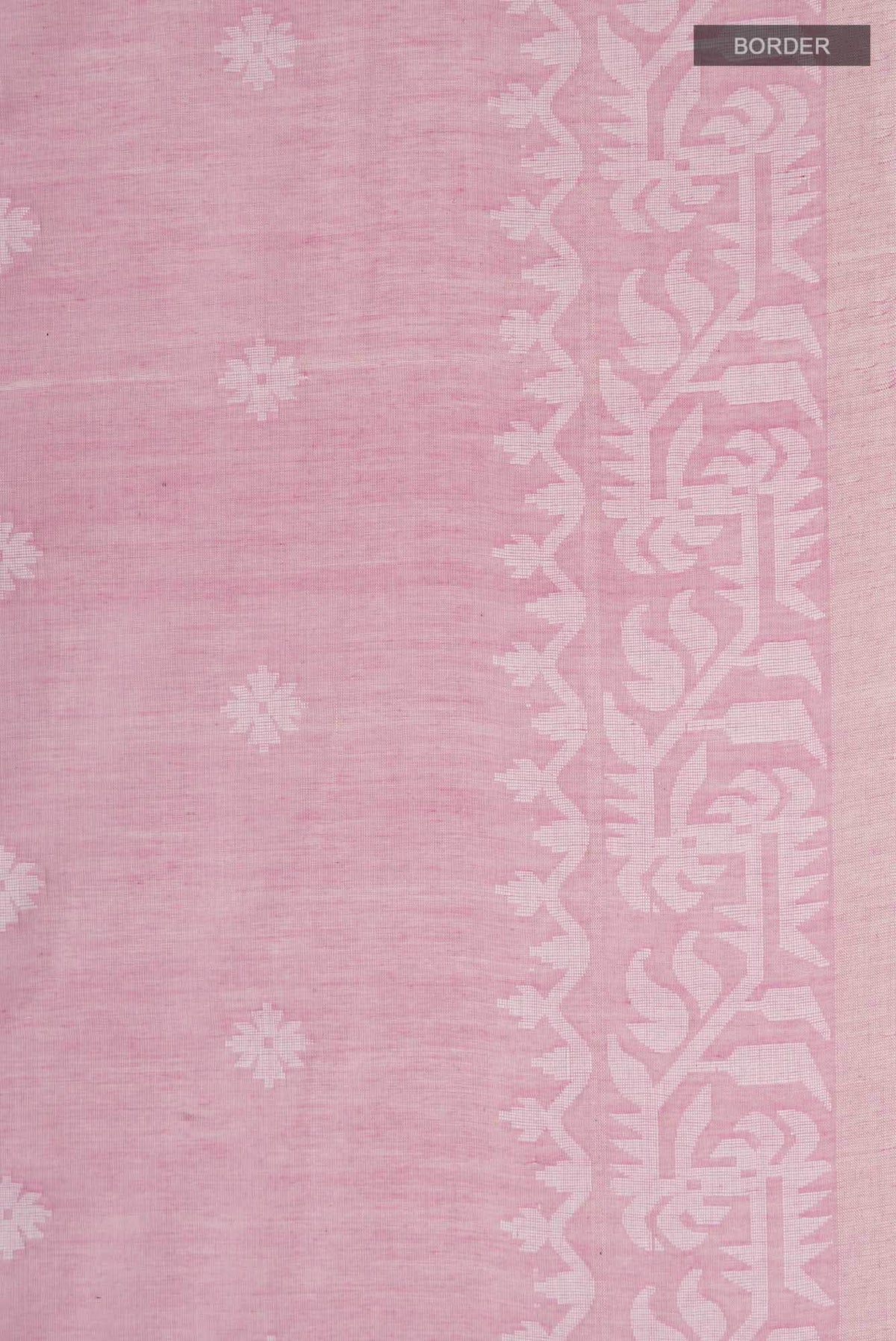 Aarna-Pink Bengal Cotton Saree