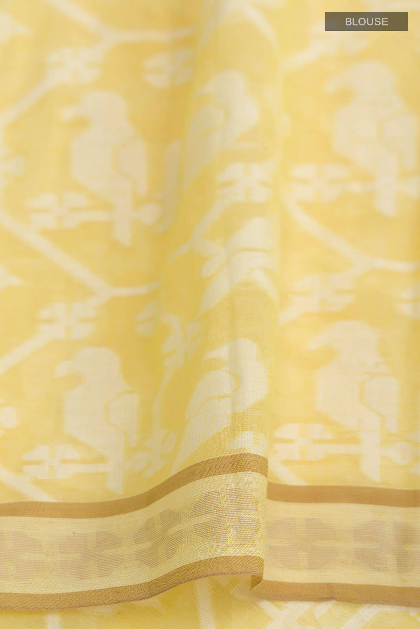 Mrinmayi-Yellow Bengal Cotton Saree