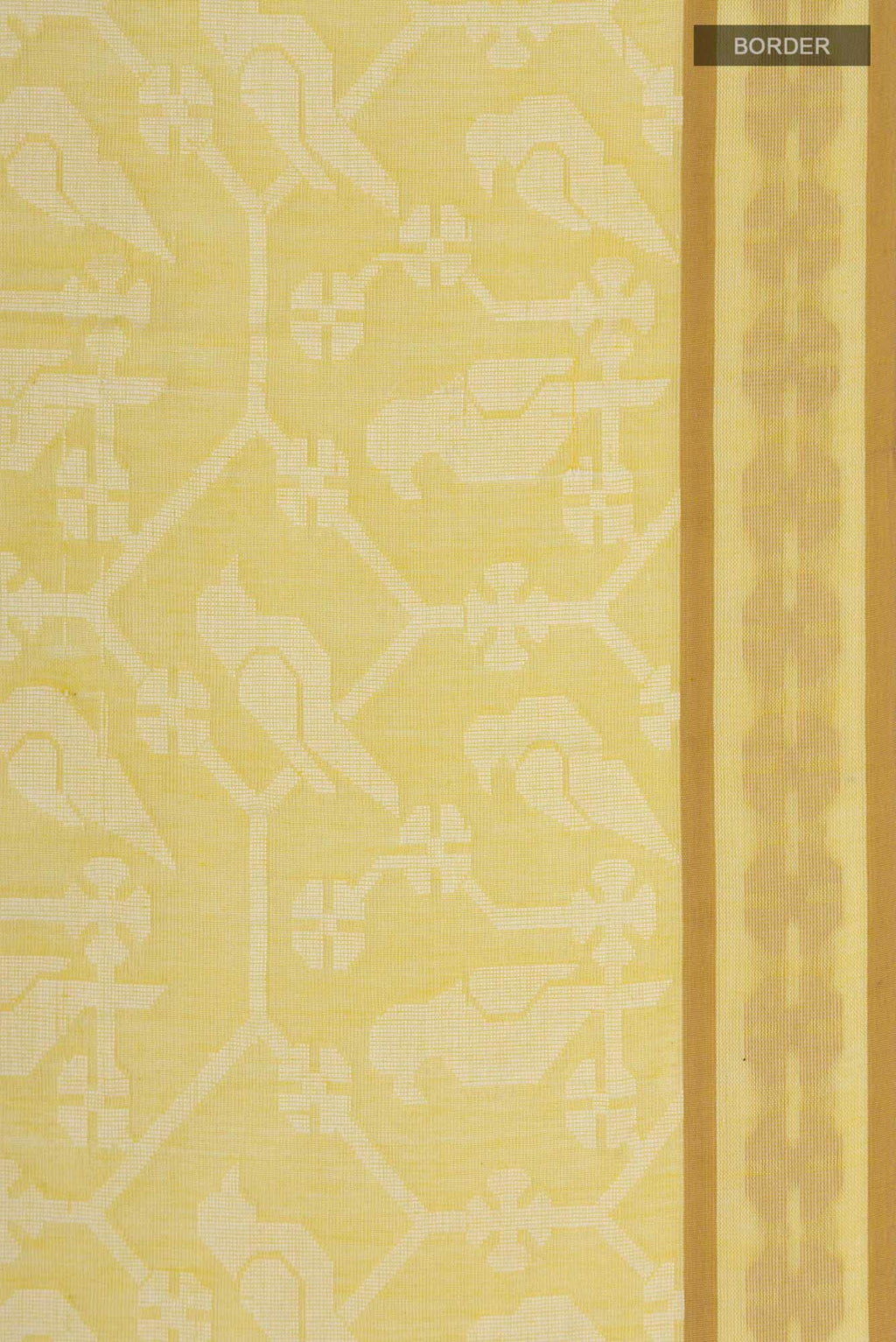Mrinmayi-Yellow Bengal Cotton Saree