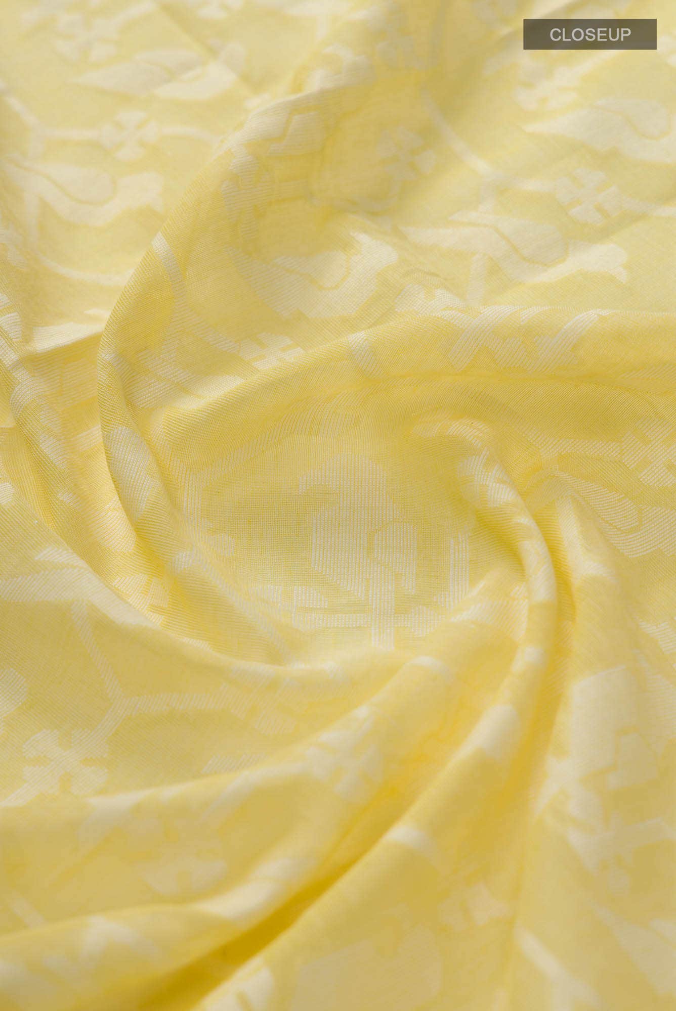 Mrinmayi-Yellow Bengal Cotton Saree