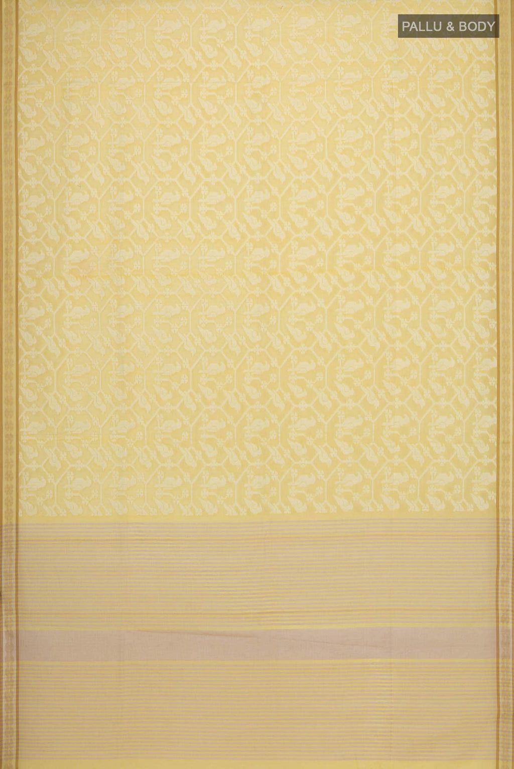 Mrinmayi-Yellow Bengal Cotton Saree