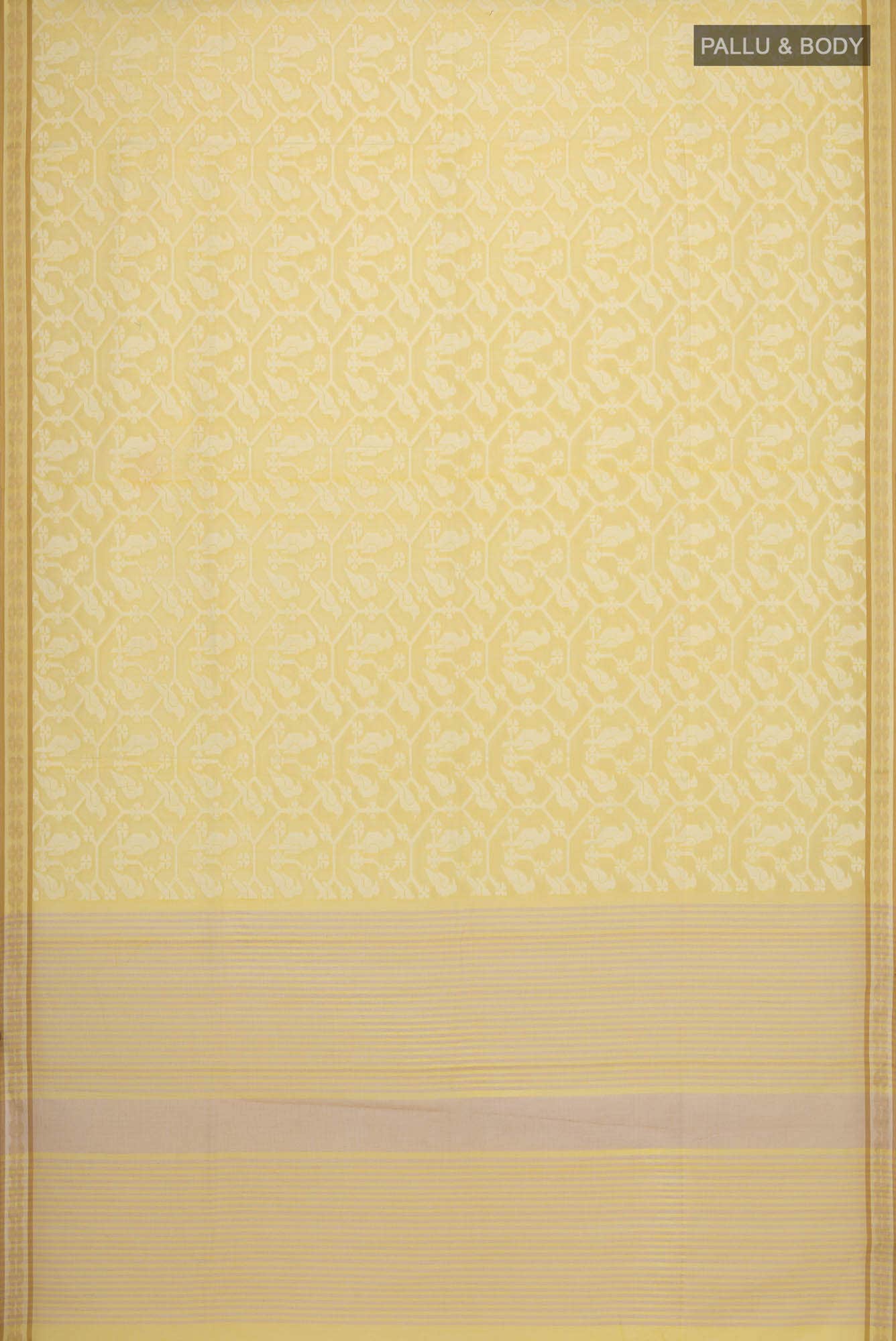 Mrinmayi-Yellow Bengal Cotton Saree