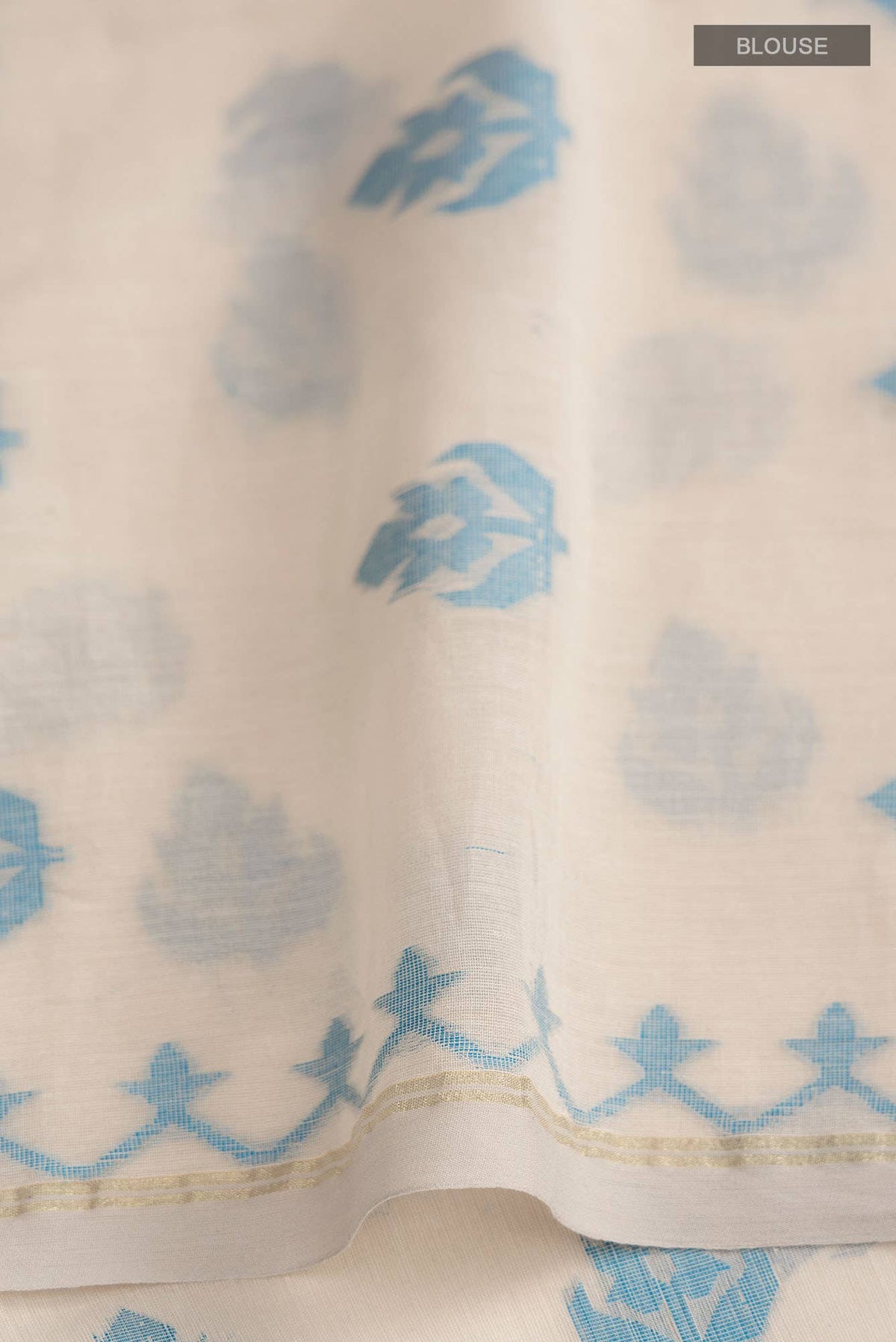 Neera-Beige Bengal Cotton Saree