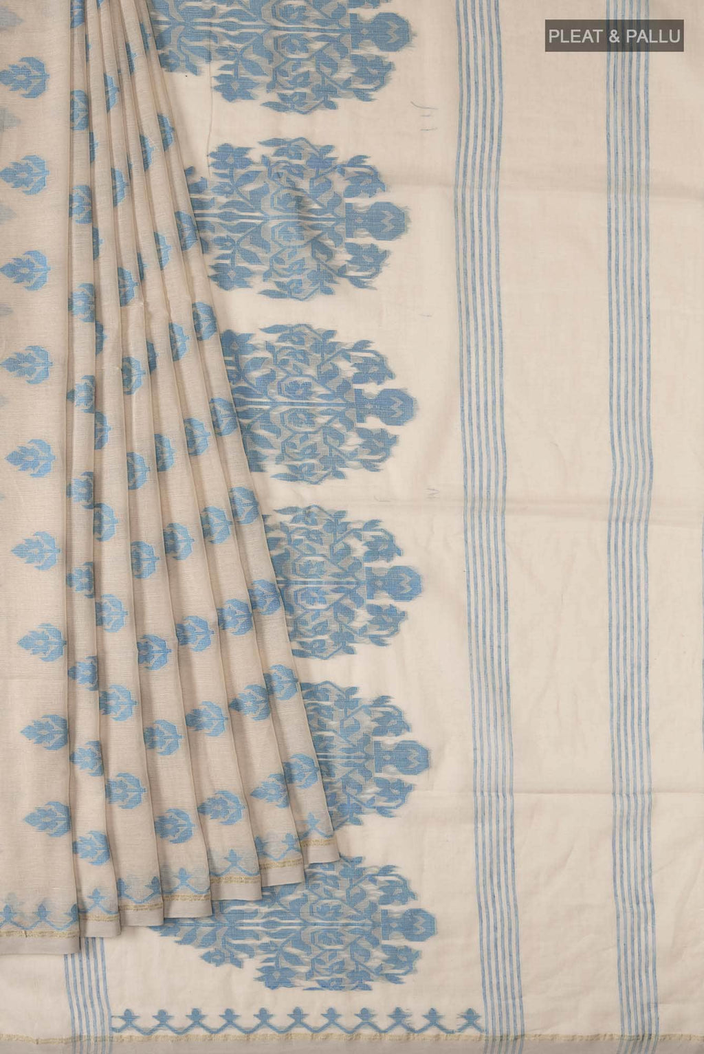 Neera-Beige Bengal Cotton Saree