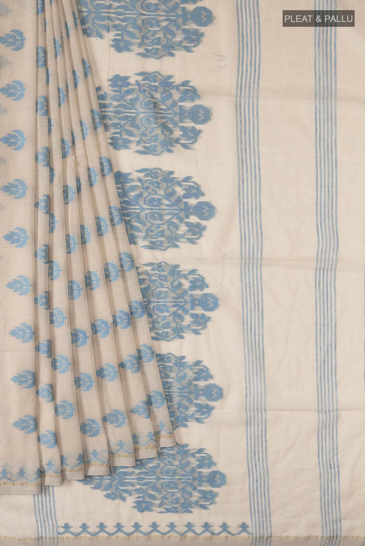 Neera-Beige Bengal Cotton Saree