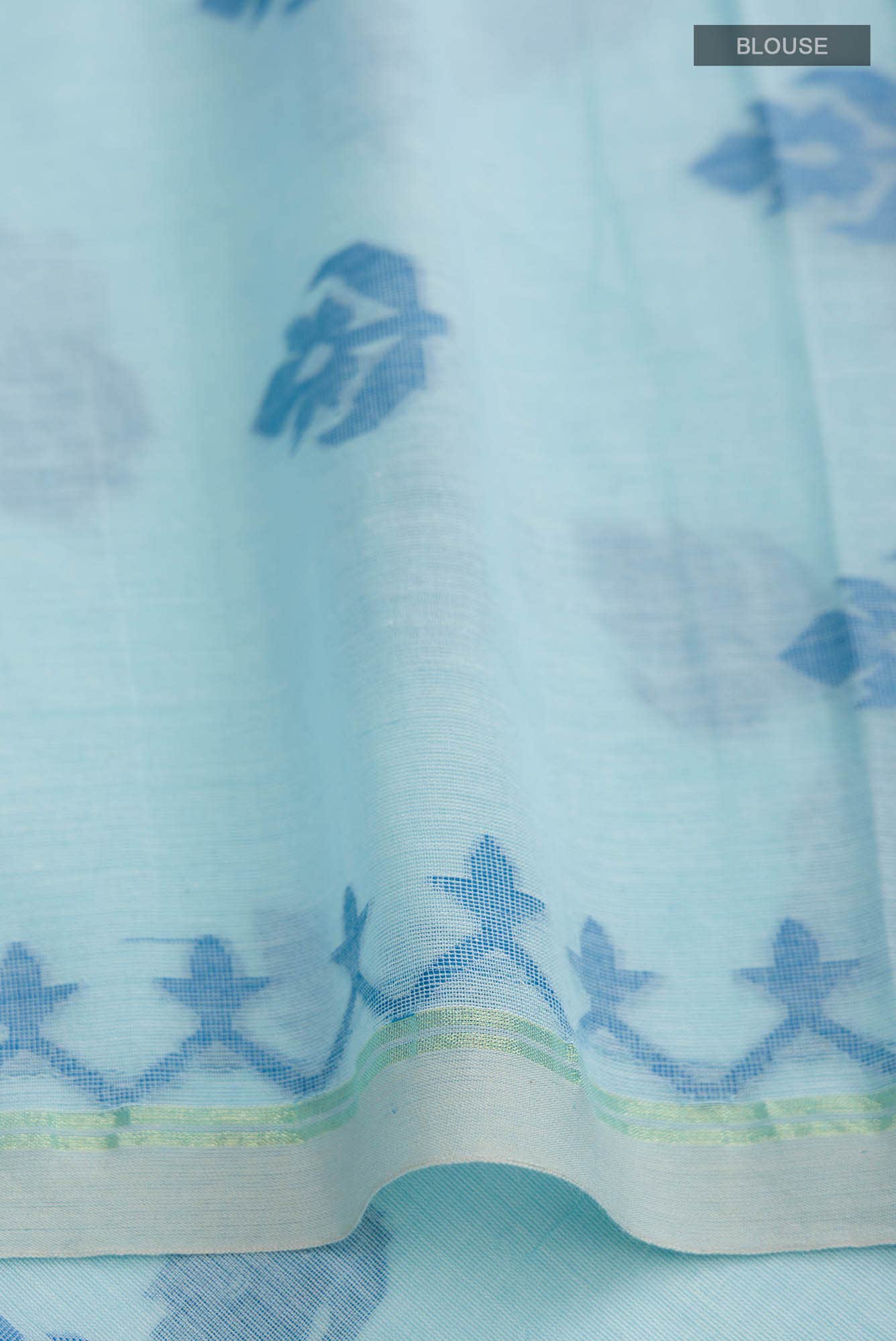 Neera-Blue Bengal Cotton Saree