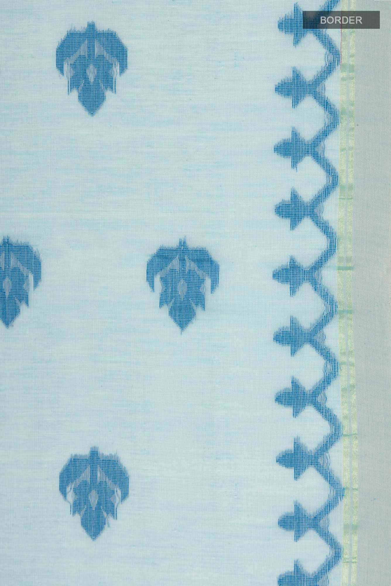 Neera-Blue Bengal Cotton Saree