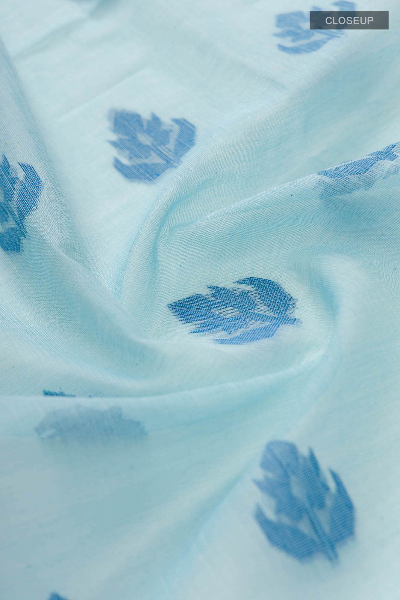 Neera-Blue Bengal Cotton Saree