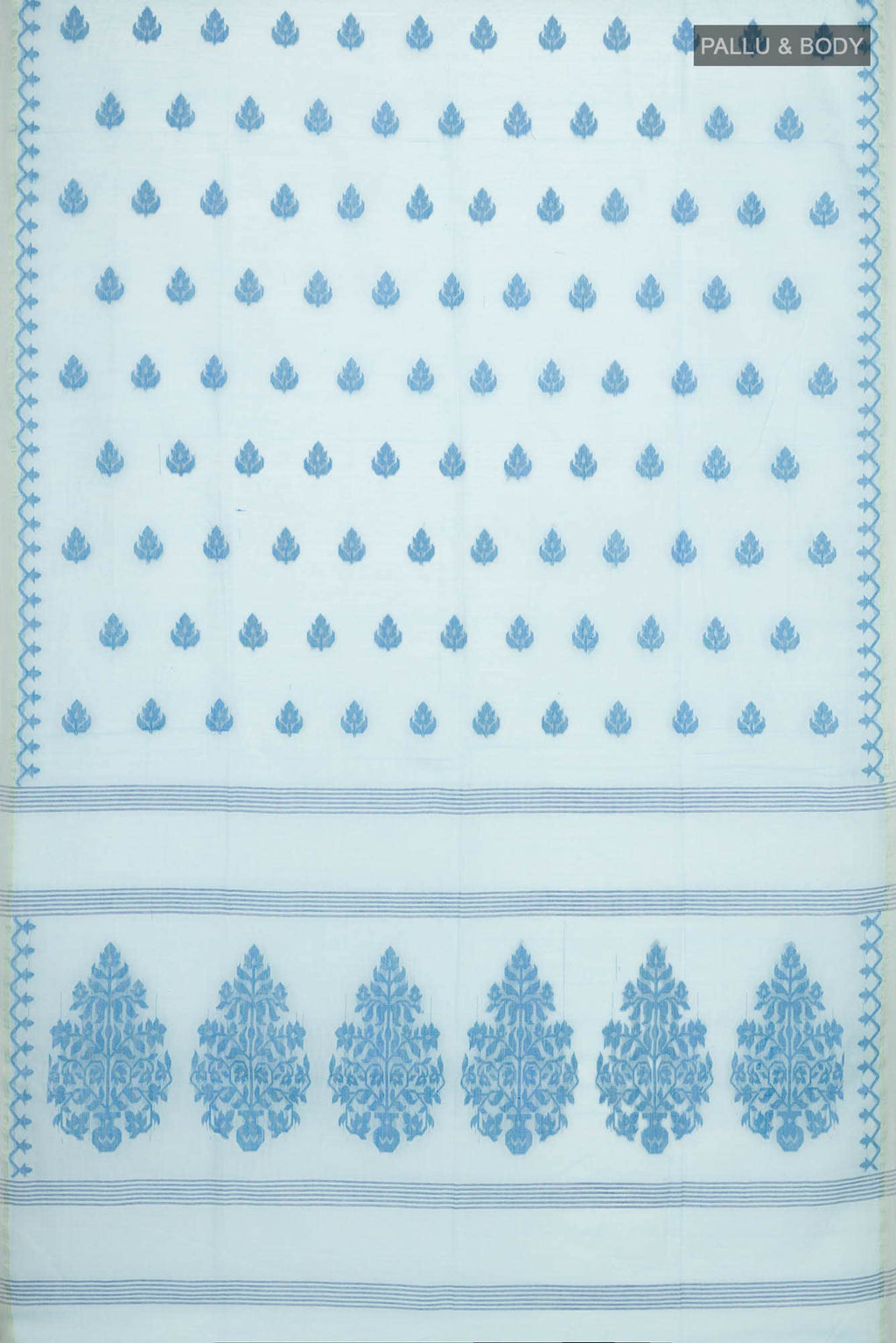 Neera-Blue Bengal Cotton Saree