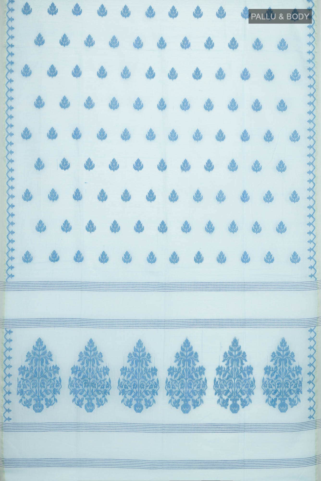 Neera-Blue Bengal Cotton Saree