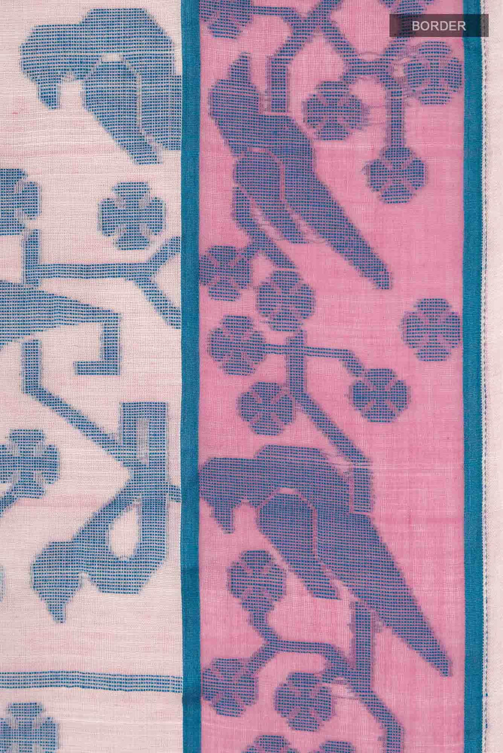 Jamini-Pink Bengal Cotton Saree