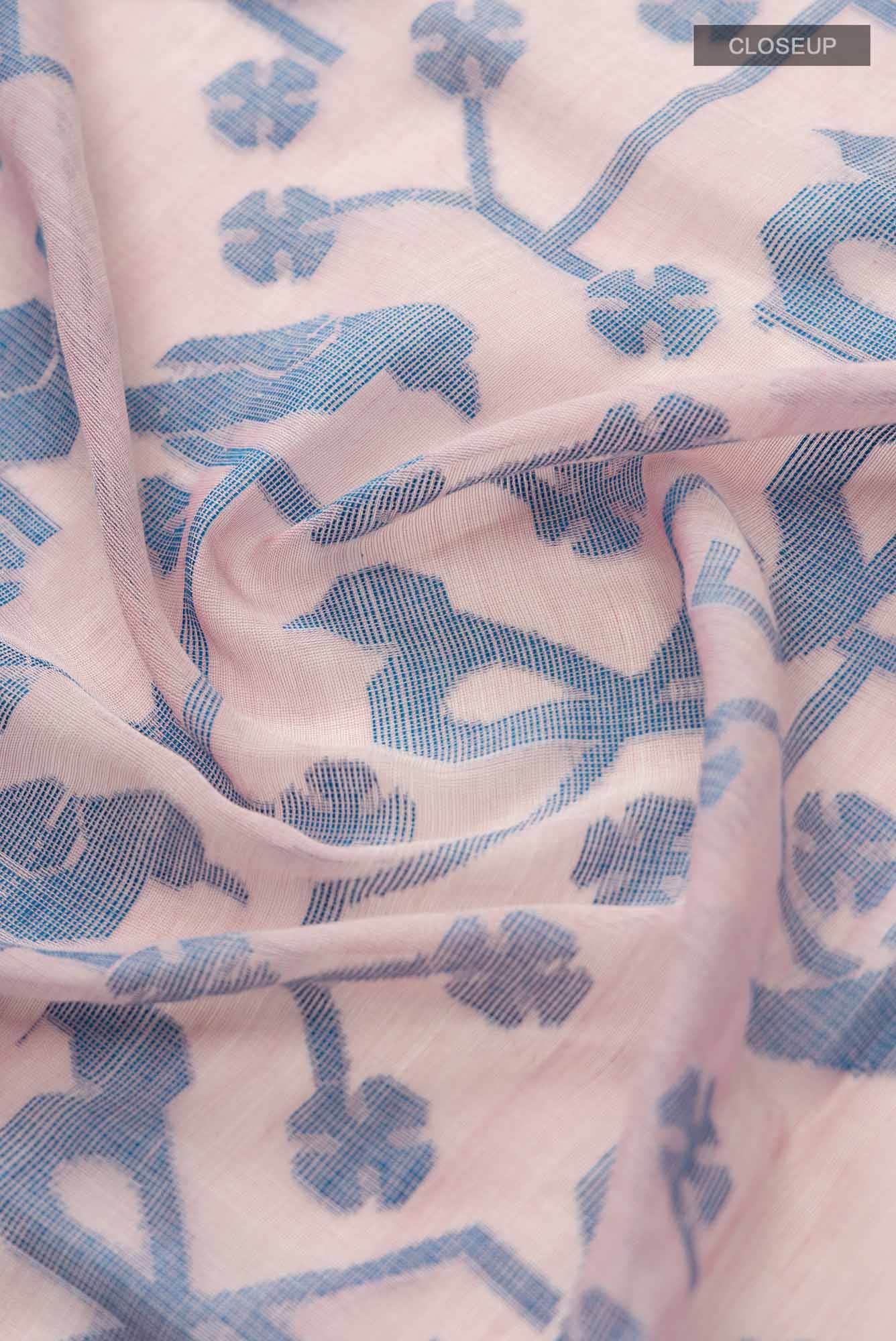 Jamini-Pink Bengal Cotton Saree